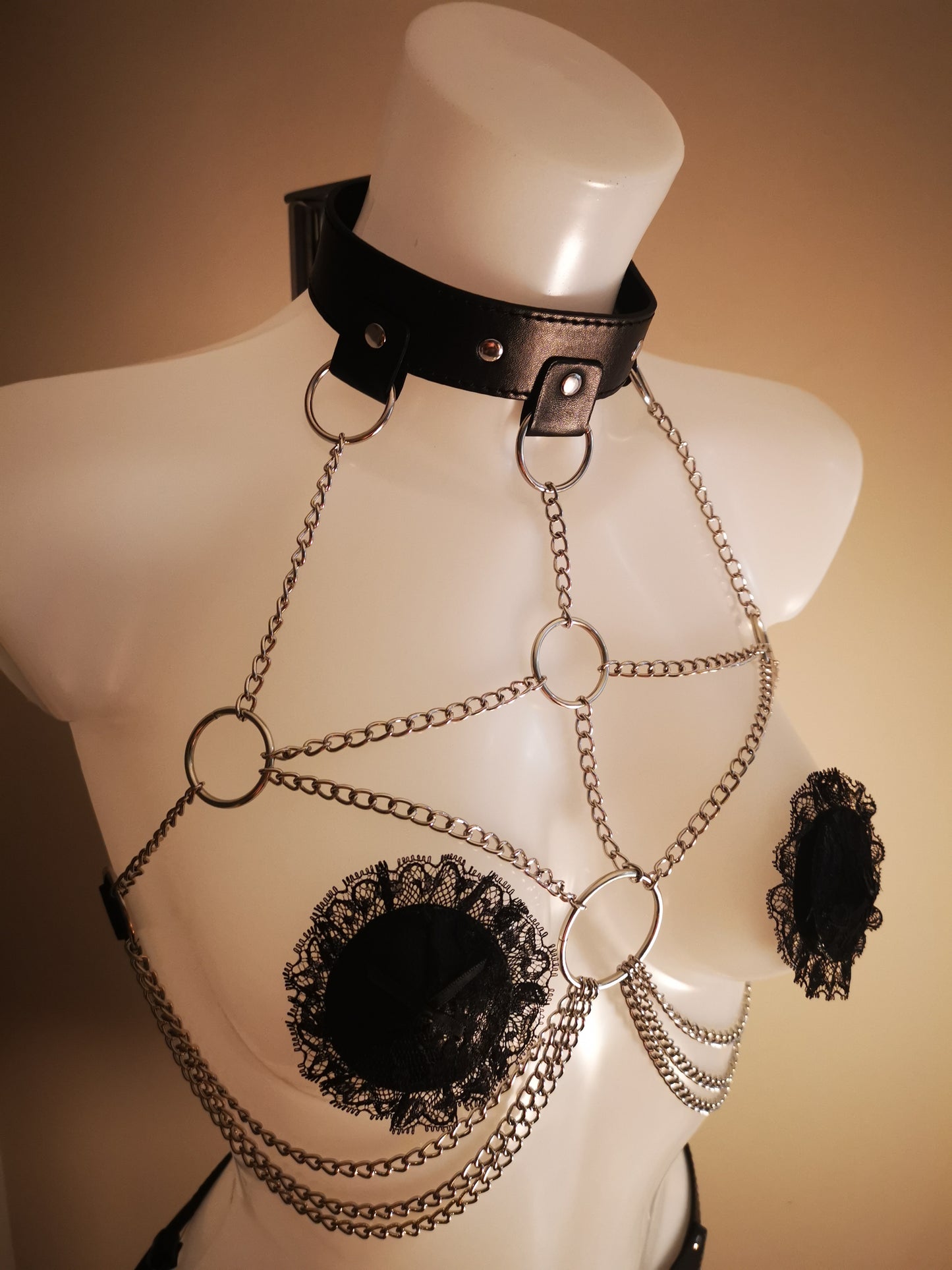 Bondage leather lingeries