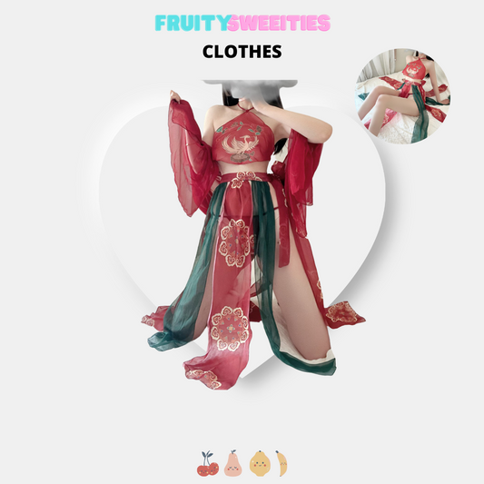 New Chinese ancient style erotic Lingerie unhuang Feitian exotic Hanfu 汉服情趣内衣